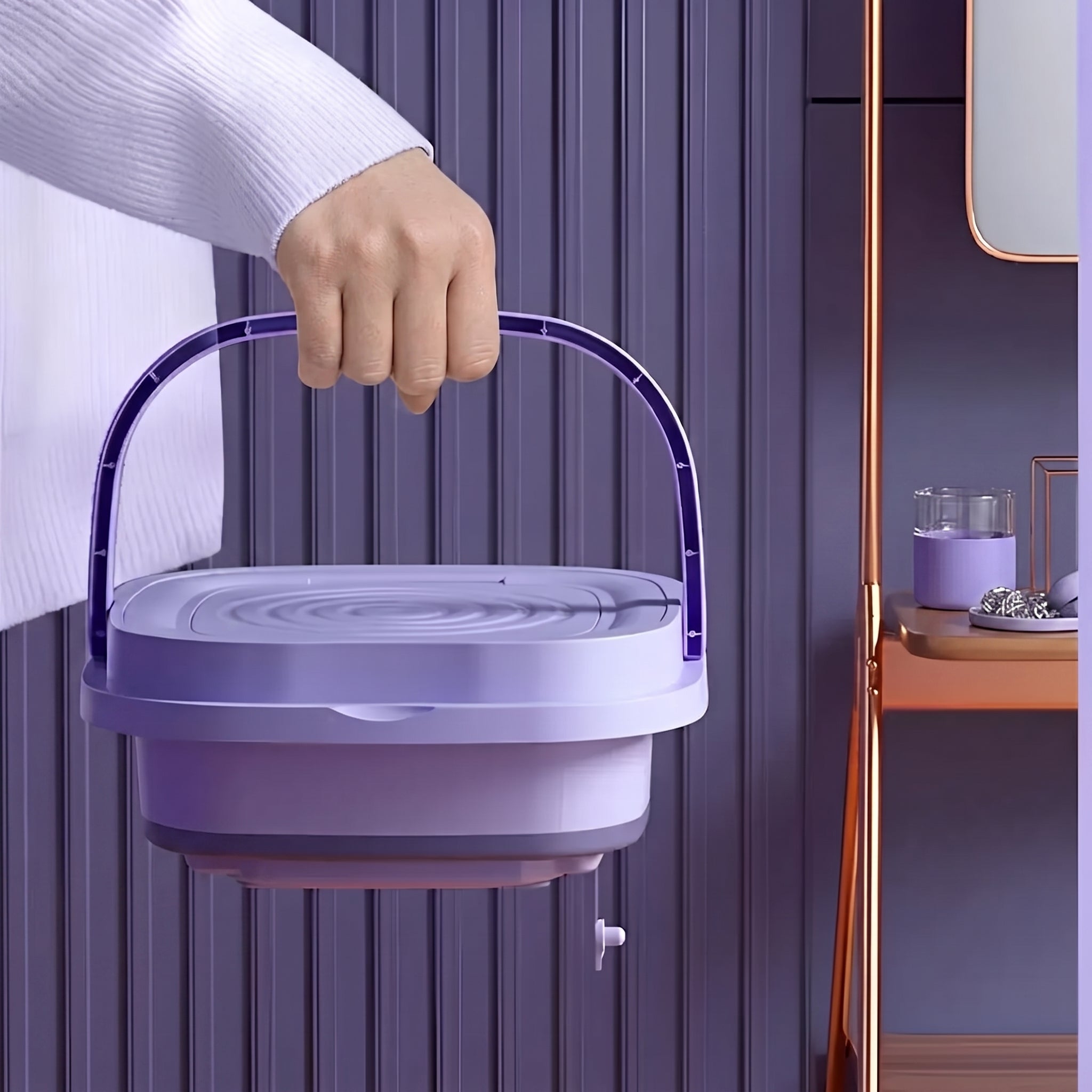 Mini Washing Machine Portable - Compact Small Load Laundry Washer for Home