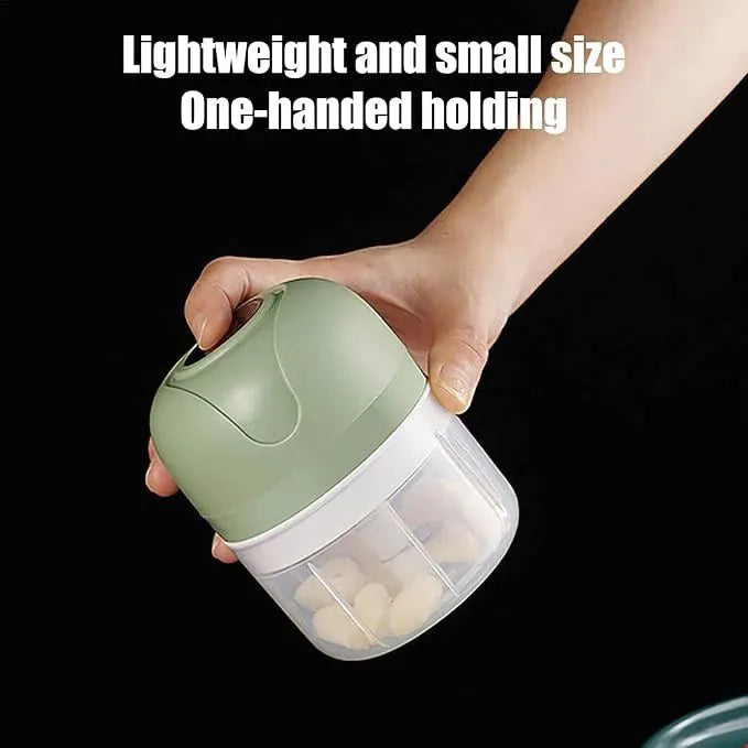 Electric Mini Chopper for Garlic, Onion, Ginger, Nuts - Wireless Food Processor