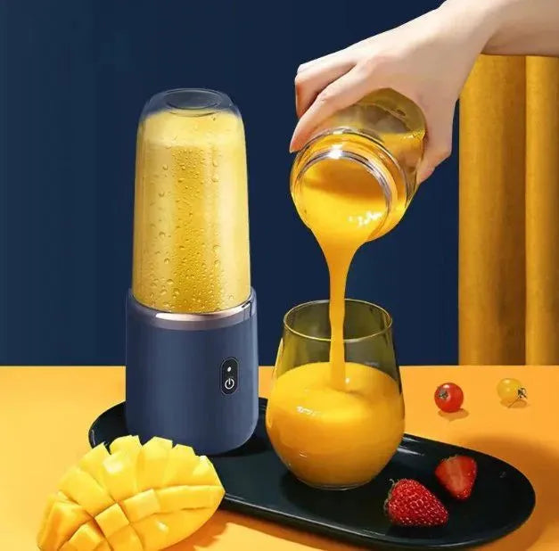 Portable Blender With Cup - USB Rechargeable Mini Juicer for Smoothies